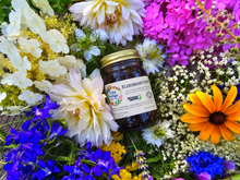 Load image into Gallery viewer, Wild Indigo elderberry syrup with seasonal botanicals