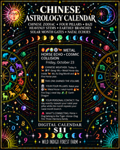 Load image into Gallery viewer, Chinese Astrology Calendar $11 — real personalized Metal Horse event preview